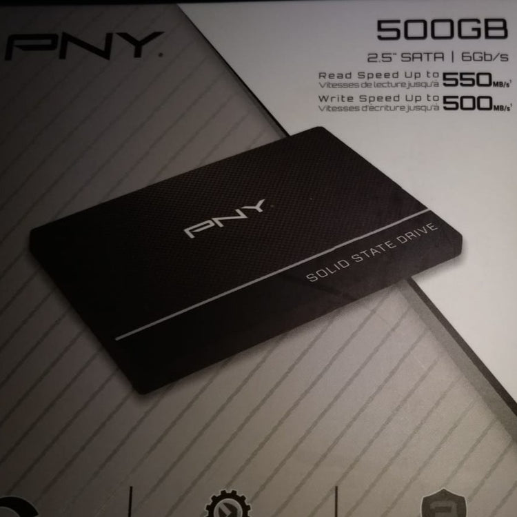 PNY SSD 500GB SolidStateDrive 6Gb/s ultrafast highperformance3 years warranty #UnidadDeEstadoSolidoSSD #UnidadDeEstadoSolido500Gb #UnidadDeEstadoSolidoPNY #Pedestal